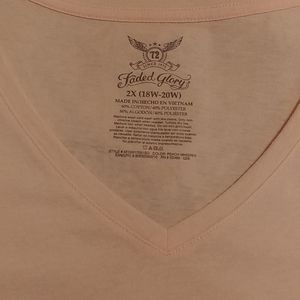 Faded glory,Size 2X,PeachCute Tee
